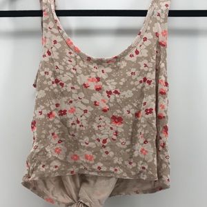 LA Hearts loose floral crop top